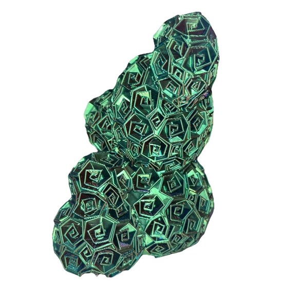 Kocyns 3D Printed Rose Bear Geometric Art Sculpture Iridescent Abstract Figure - Picture 2 of 5